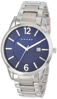 Cross Gotham Men's Quartz Watch With Blue Dial Analogue Display And Silver St... Cross Gotham Men's Quartz Watch With Blue Dial Analogue Display And Silver St...