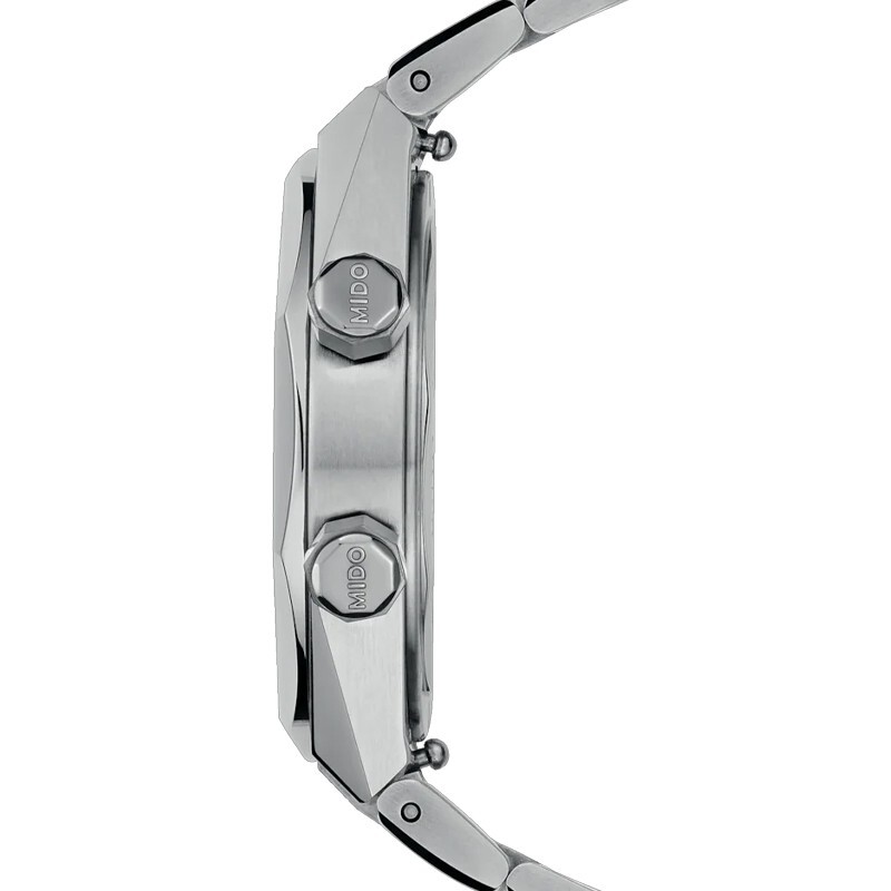 Mido Multifort 8 Two Crowns 40mm Grey Dial Steel Men's Watch