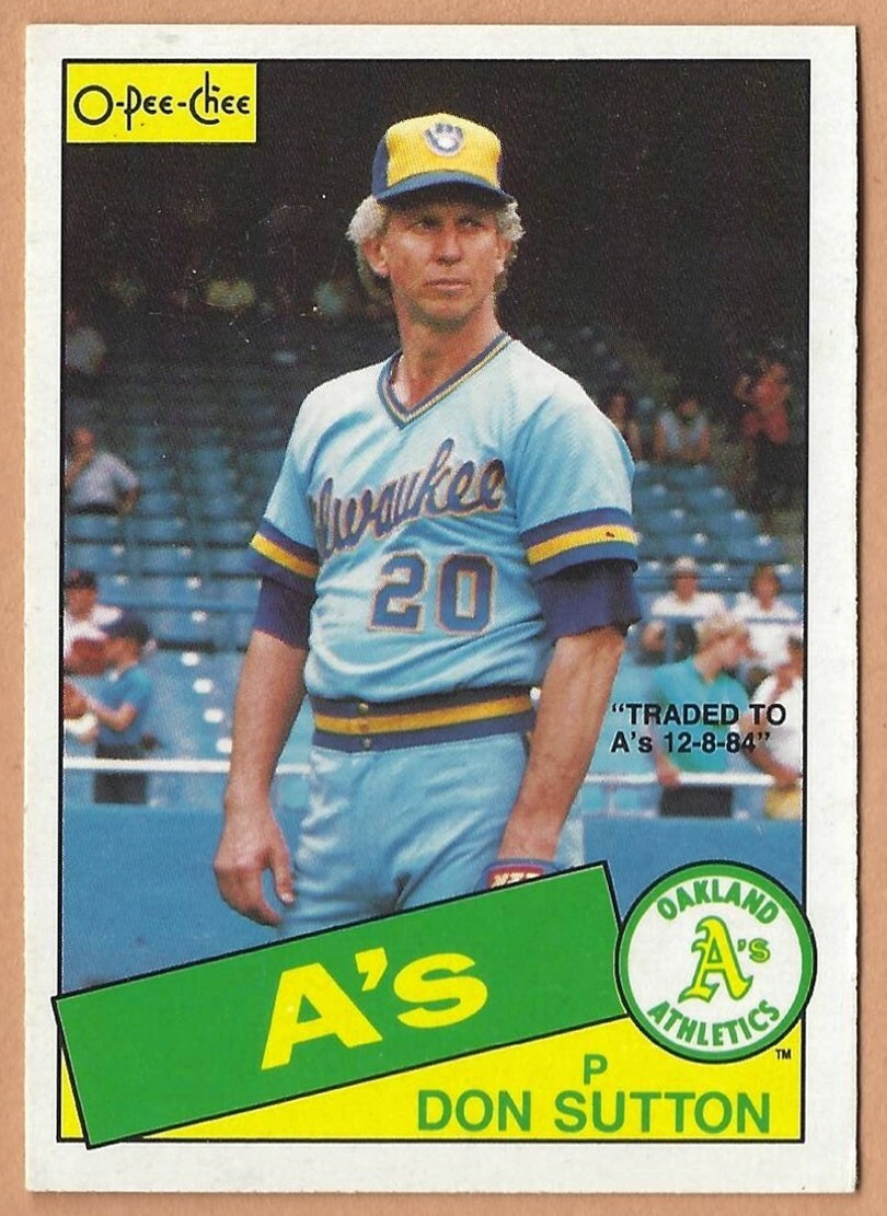 1985 O-Pee-Chee - #172 Don Sutton for sale online | eBay