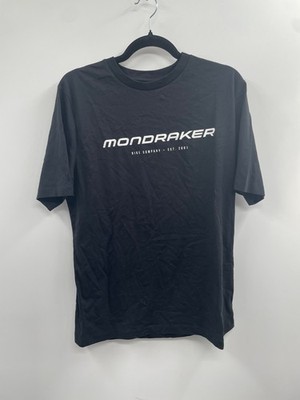 Mondraker T-Shirt Mens Large Black Graphic Print 100% Cotton Short Sleeve NWOT