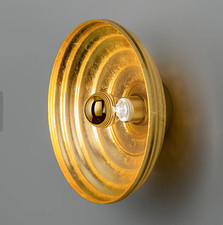 Chelsom EST 1947 Wall Light-Brushed Brass Metalwork Shades-Gold-Italian