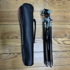 Vintage MANON Telescoping Tripod Made in Japan 11" - 46" With Case