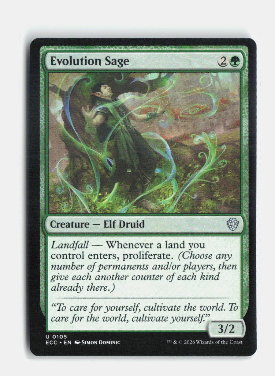 Evolution Sage 105 Commander: Lorwyn Eclipsed MTG NM
