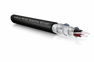 Viablue -NF-S1 Silver Quattro- HighEnd NF-Kabel - analog - Audio - Meterware