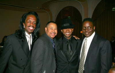 Usher with Verdine White Ralph Johnson Philip Bailey of Earth Wind- Old Photo 1