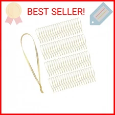 100 Pcs Christmas Ornament Ribbon Hangers, Thin Hand Tied Ornament Ribbon Loops