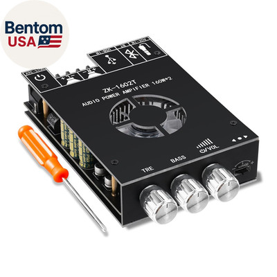 ギユページ ZK-1602T Bluetooth Amplifier Board,160W+160W 2.0 Channel Amp Board