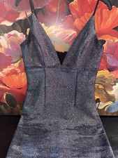 Speechless Black Glitter V-Neck Strappy Sleeveless Mini Bodycon Dress 9