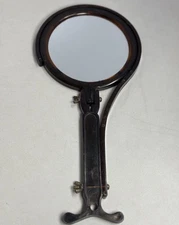 Vtg Hands Free Shaving Mirror Faux Tortoise Shell Double Sided 