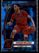 2024-25 Bowman University Chrome Sapphire #71 Simeon Wilcher