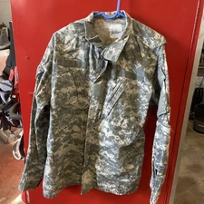 Camo Combat Coat Jacket Medium  Long  Army Digital Green Fr17