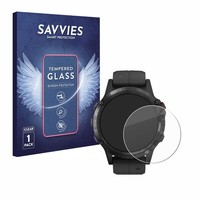 Savvies Schutzglas FüR Garmin Fenix 5 Plus (47 Mm) Echt Glas Panzer Display 9H