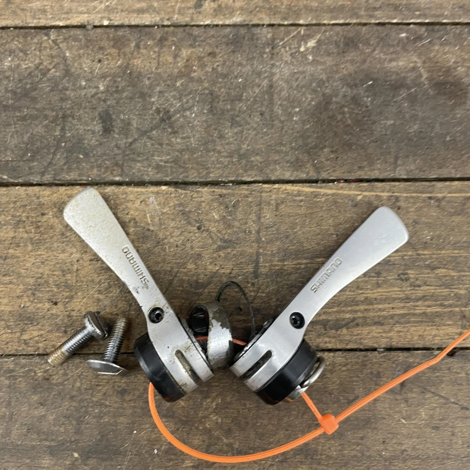 Vintage Shimano SL-S434 Light Action Friction Downtube Shifters 6 Speed Pair - Image 3 of 4