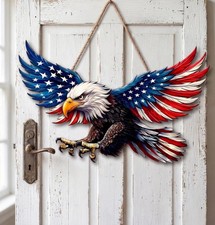 American Eagle Door Sign, 250th USA Patriotic Decor, Independence 2026