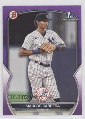 2023 Bowman Prospects Purple 20/250 Marcos Cabrera #BP-46 0k26