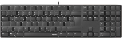 SPEEDLINK RIVA Slim Metal Scissor Keyboard Tastatur black - DE Layout USB-A 