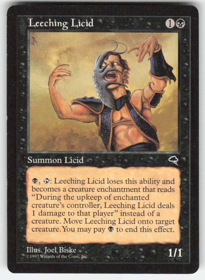 1997 Leeching Licid Tempest 141 MTG