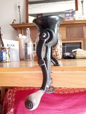 Spong Meat Grinder Mincer Cast Iron Rare No 92 Large Hand Crank British Green