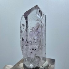 Enhydro Harlequin Skeleton Phantom Amethyst with Analcim Streep Mine Namibia