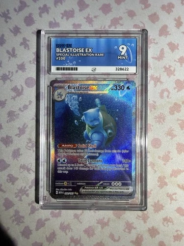 Pokémon TCG Blastoise EX Scarlet & Violet Card 200/165 Ace 9