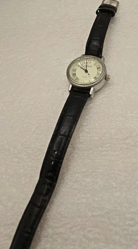 Orologio vintage Kessaris retro scheletro autoavvolgente con cinturino in pelle nera ottimo stato - Foto 5 di 12