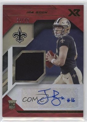 2021 Panini XR Rookie Swatch Red 32/75 Ian Book #RSA-IBO Auto RC ld5