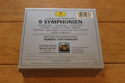 Beethoven 9 Symphonien Ouverturen CD Karajan 6 Disc Box Set DG | eBay