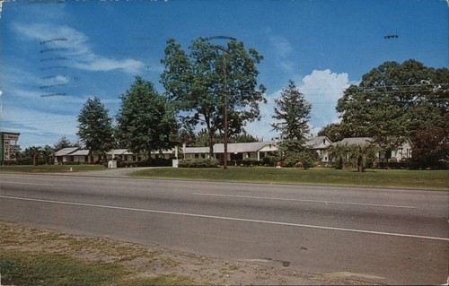 Walterboro,SC El Rancho Motel 1961 Colleton County South Carolina Postcard - Bild 1 von 2