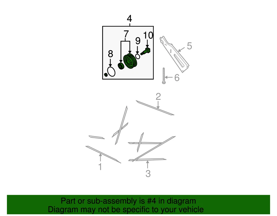 Original Nissan Pathfinder 1996-2002 - Polea loca 11923-0W003 Foto 2 de 2