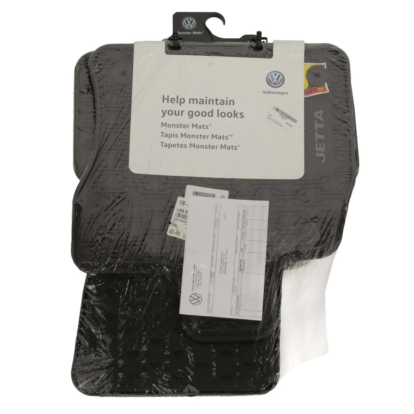 Genuine Volkswagen 2019-2024 Jetta Monster Mats - Black 17B-061-550