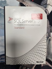 Microsoft SQL Server 2012 Standard Full Installer DVD Box SKU 228-09842 10 CALs