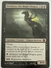 Magic the Gathering Scars of Mirrodin Skithiryx, the Blight Dragon Card #79/249