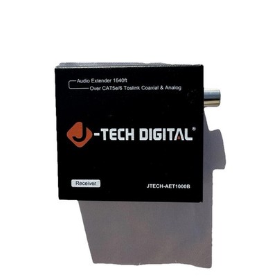 J Tech Digital and Analog Audio Extender Over Ethernet CAT5e/6 (1640ft)