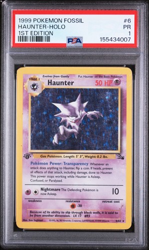 Haunter (1st Edition) graded PSA 1 for sale on eBay