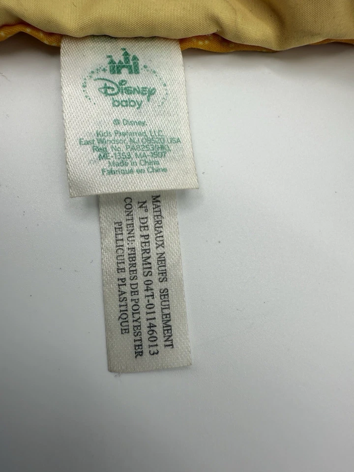 Manta de seguridad Disney Baby Lovey Mickey Mouse orejas arrugadas borde satinado sensorial Foto 3 de 4