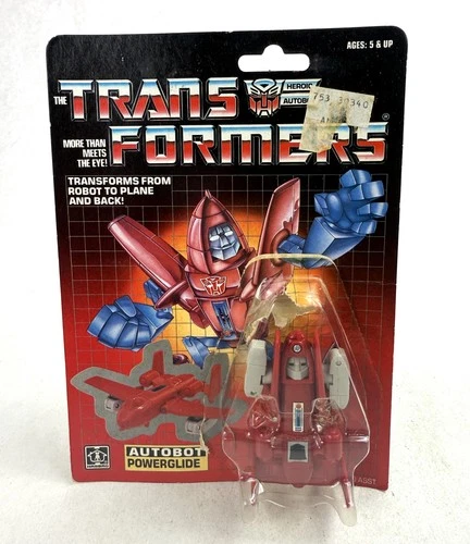 Autobot Powerglide Transformers G1 Figure Complete w/ Card Back 1985 Hasbro 80s