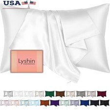Mulberry Silk Pillowcase Luxury Sleep Cool Touch Hypoallergenic Hair Skin Care