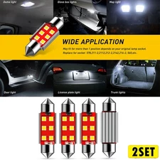 8x 41MM Festoon AUXITO License LED Light Interior Bulbs 6411 560 578 569 211-2