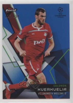 2018-19 Topps Finest UEFA Champions League /150 Solomon Kverkvelia Rookie RC 0e3