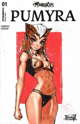 Dynamite Comics Pumyra Thundercats #1 Original Sketch by Nick Alan Foley W/COA