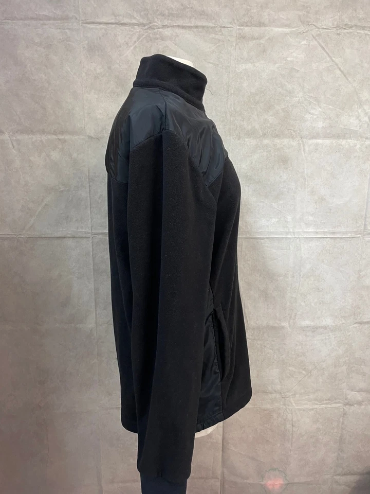 APT.9 Women's Black Fleece Jacket Full Zip Size M - Image 4 of 4