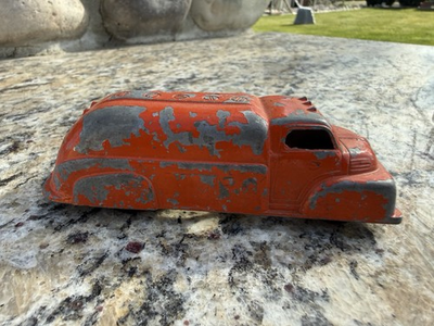 #ad Vintage Tootsie Toy Red Ford Gas Oil Tanker Truck Diecast $8.80