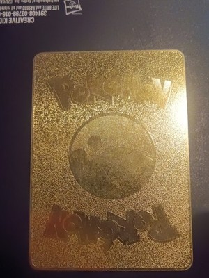 Arceus and Dialga and Palkia GX Golden Card Made of Metal 258/236
