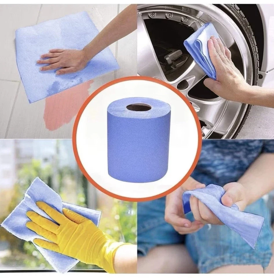 Wall-Mounted Centrefeed Dispenser AND Blue Paper Rolls for Kitchens Garages Etc - Image 2 of 4