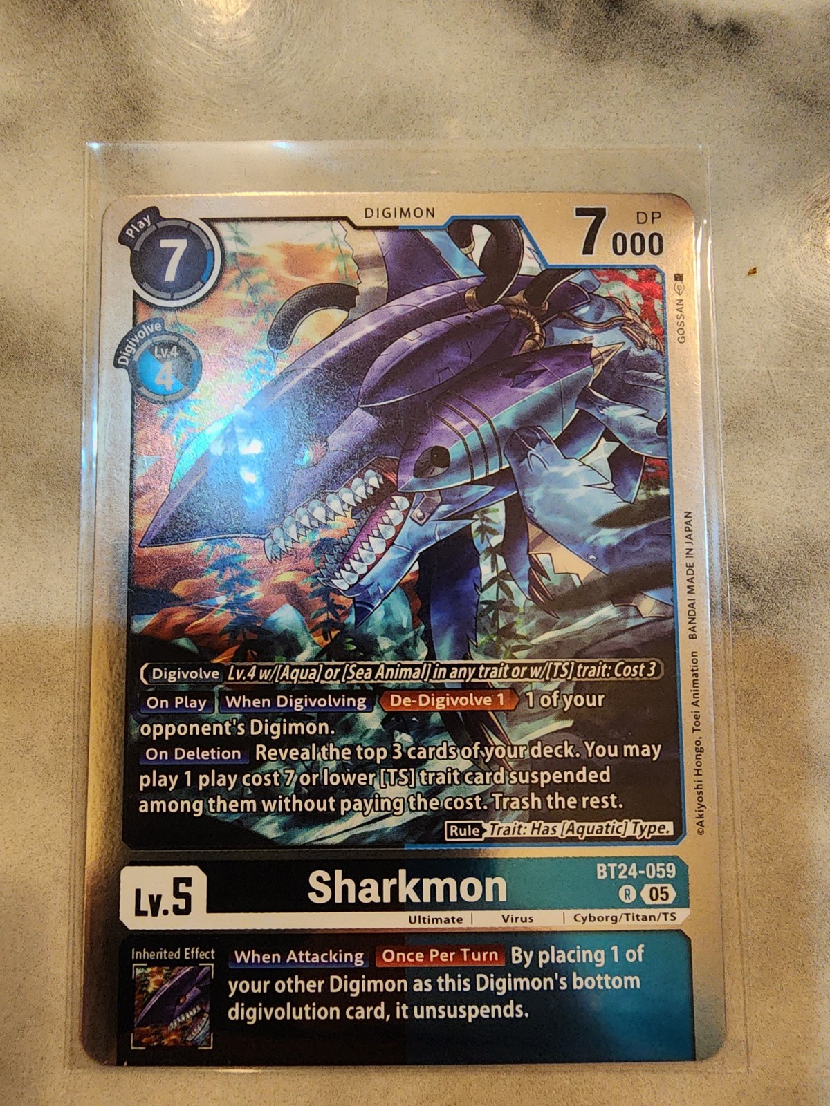 Digimon Card Game BT24-059 Sharkmon Time Stranger
