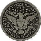 1895-O Barber Silver Quarter in a SAFLIP® - Center MM - VG- Details Dirty