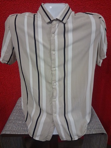 Cactus Man Ricky Singh Men's Short Sleeve Button-Up Shirt Size L