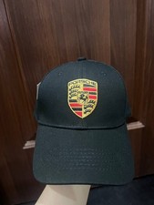 Porsche Official Crest Black Baseball Cap Unisex Adjustable - Sports Hat NWT