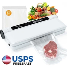 Commercial Vacuum Sealer Machine Seal a Meal Food Saver System With 20 Free Bags