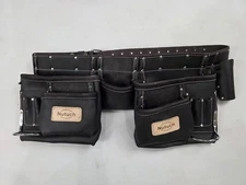 Nutuch Chocolate Combine Leather Tool Belt | Drywall Tool Belt | Construction